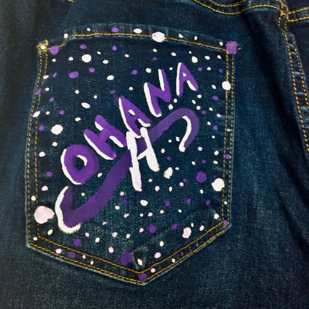 Painted jeans